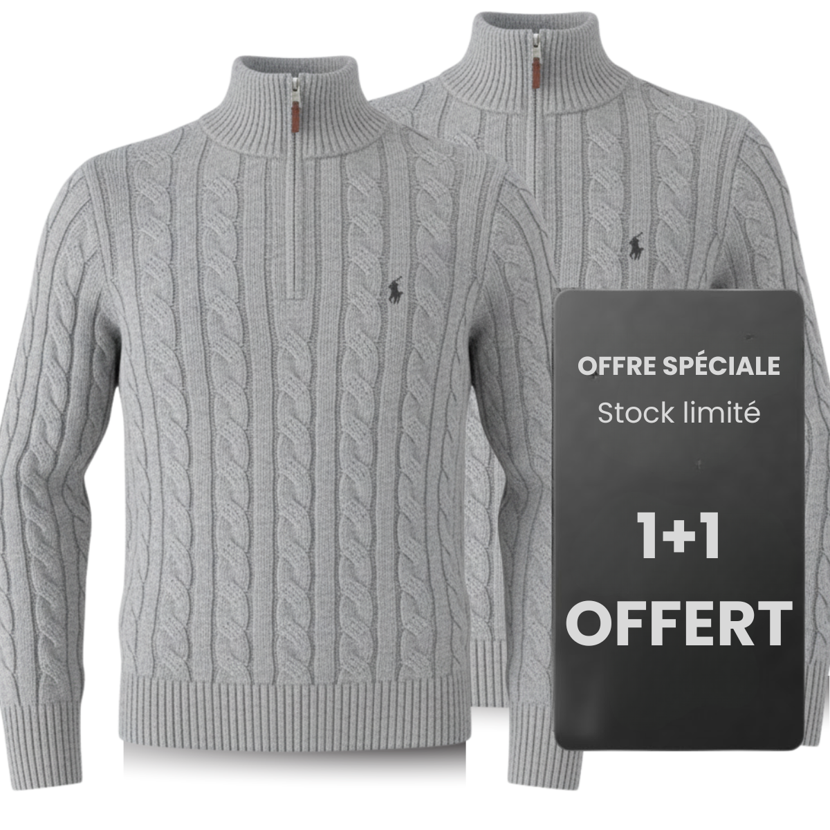 Pull torsadé en cachemire – 1 Acheté = 2 Offerts