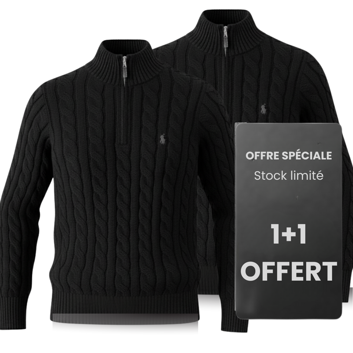 Pull torsadé en cachemire – 1 Acheté = 2 Offerts